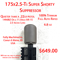 1.75x2.5- Ti-Super Short-AR-15